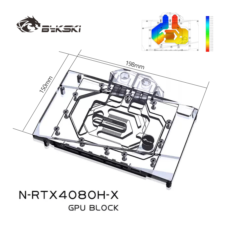 บล็อกน้ำ GPU Bykski สำหรับการ์ - Rtx 4080 Water Cooling Block บทวิจารณ์และราคา
