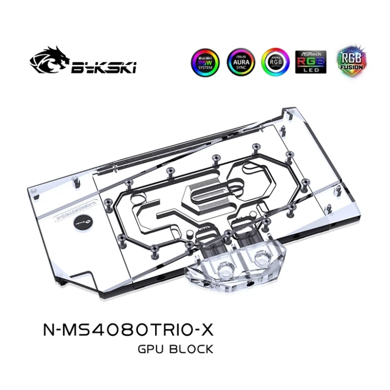 บล็อก GPU Bykski สำหรับการ์ดจอ - Rtx 4080 Water Cooling Block บทวิจารณ์และราคา